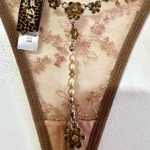 Enamel crystal flower G string